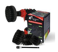 Kornely Brosse de Perceuse Premium - Ultra-Dure 5 pièces (13/10/8,5/5 cm + rallonge 15 cm) | Brosse Anti-Rayures pour Béton, Maçonnerie, Grilles BBQ, Rouille et Chantier