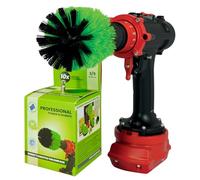 Kornely Brosse Perceuse, Semi-Rigide 8.5cm, Vert, Intérieur, Marine | 10x plus efficace, anti-rayures, poils double densité; cuisine, fours, plaques, plans de travail, ustensiles; tige hex 6 mm
