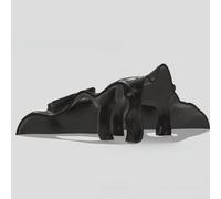 Korner Hideout pour aquarium et terrarium - Racine de mangrove artificielle en polylactide, aspect naturel, sans danger pour les poissons, les crevettes, les geckos et les serpents (Black-S)