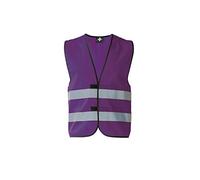 KORNTEX Gilet de sécurité Dortmund avec fermeture Velcro - Gilet de sécurité - Certifié EN 17353 - Bandes réfléchissantes à 360° - 4XL - Violet - Hautement réfléchissant pour une meilleure visibilité