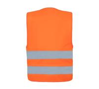 Korntex Kwo100s Gilet de sécurité Standard pour Enfant, Unisexe, Orange, Taille S EU