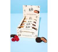 KoRo - Bouchées framboise chocolat noir bio 12 x 2 x 20 g - Avec une garniture fruitée à la framboise - Enrobées de chocolat noir - Vegan