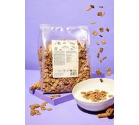 KoRo - Céréales à la cannelles bio avec 2% de cannelle 1 kg - Flocons de farine complète croustillants à la cannelle - Teneur élevée en fibres - Vegan