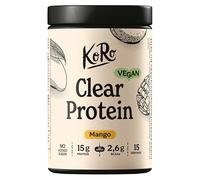 KoRo - Clear protein vegan à la mangue 300 g - Source de protéines vegan - Contient des BCAA - Sans sucres ajoutés : Sucré au sucralose*