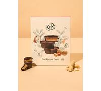 KoRo - Coffret Cadeau Nut Butter Cups Cacahuètes Salées Bio 12 x 13 g - Sucrées au sucre de fleur de coco - Vegan - Cadeau pour les gourmands