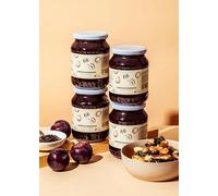 KoRo - Compote de pruneaux 4 x 800 g - Le pur plaisir du fruit - Sans sucre ajouté - Excellent sur du pain et pour la pâtisserie