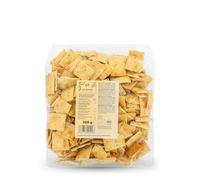 KoRo - Crackers bio au romarin 500 g - Biscuit croquant à base de blé - Note épicée de romarin - Idéal pour l'apéritif et avec le fromage