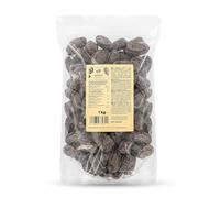 KoRo - Dattes enrobées de chocolat noir 1 kg - Sucré et chocolaté - Snack vegan - Alternative aux bonbons