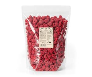 KoRo - Framboises lyophilisées 350 g - 100 % framboises sans additifs - Riche en fibres - Fruité et aromatique - En garniture pour le muesli, les chocolats ou comme collation entre les repas
