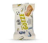 KoRo - Gaufrettes fourrées à la pistache bio 12 x 22 g - Gaufrettes croustillantes - Fourrées à la pistache et chocolat blanc - Vegan