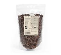 KoRo - Grués de cacao Fairtrade bio 500 g - Fèves décortiquées et torréfiées - Goût chocolaté - Riche en fibres