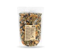 KoRo - Mélange pois et haricots grillés et salés 1 kg - Collation de légumes secs rôtis et salés en emballage économique