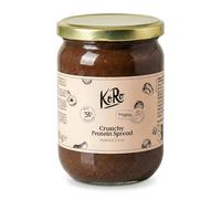 KoRo - Pâte à tartiner crunchy protéinée noisette-cacao vegan 500 g - Source de protéines végétales (24 g/100 g) - Teneur en noix 54% - Sucrée au sirop de dattes et à l'érythritol