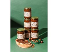 KoRo - Pâte à tartiner protéinée crunchy cacao-noisettes 6 x 500 g - Source de protéines végétales (27 g/100 g) - Teneur en noix 60% - Sucrée au sirop de dattes et à l'érythritol
