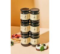KoRo - Perles de vinaigre balsamique 6 x 200 g - Petites perles tendres avec un cœur liquide d'Aceto Balsamico di Modena I.G.P. - En bocal avantageux de 200 g - Vegan - Pour garnir des plats salés
