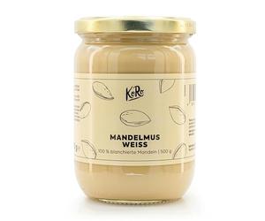 KoRo - Purée d’amandes blanches - 500 g - Crème de noix sans sucre ni sel, sans additifs - Purée d'oléagineux à base de 100% d'amandes