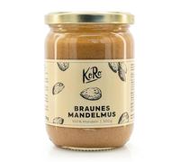 KoRo - Purée d’amandes brunes 2 x 500 g - Sans sucre ajouté et sans sel - 100 % amandes entières et grillées - Crème de noix pure, sans additifs*