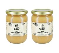KoRo - Purée de cacahuète bio 2 x 500 g - Qualité bio - Sans additifs - Dans un lot pratique de deux
