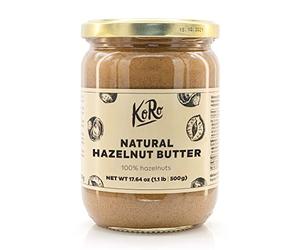 KoRo - Purée de noisettes 500 g - 100% noisettes, sans sucre, sel ou autres additifs, parfaite comme pâte à tartiner