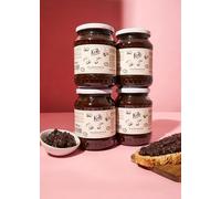 KoRo - Tartinade aux griottes 90% fruits 4 x 800 g - Composée de seulement trois ingrédients - Goût intense de cerise noire - Tartinable - Vegan