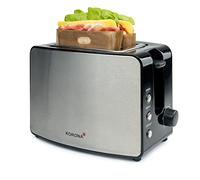 Korona 21250 Grille-pain double fente avec poches grillées | fentes extra larges pour rôtir américain | 4 sacs à pain réutilisables pour griller les sandwichs occupés | Accessoire pour pain