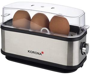 Korona 25304 Chaudière pour 3 œufs en acier inoxydable Argenté/noir