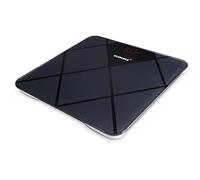 Korona 73590 HELENA - Pèse-personne élégante avec surface antidérapante - Capacité de charge de 180 kg - Division de 100 g - Hauteur du chiffre de 27 mm - Batterie incluse - Noir