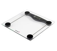 Korona Olivia - 74540 - Balance en verre - Capacité de charge de 180 kg - 100 g - Écran LCD facile à lire - Design intemporel - Indicateur de surcharge - Piles incluses - Noir - 74540 Olivia