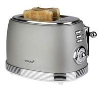 Retro Grille-pain fonction toast, avec grille spéciale viennoisieries gris