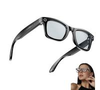 Korons Lunette Connectée-Smart Glasses avec Commande vocale et Reconnaissance Intelligente - Idéales pour Le Travail, Les Voyages et la découverte (Filtre Lumière Bleue)