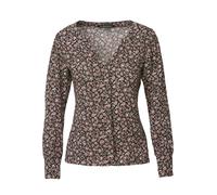 KOROSHI Chemisier noisette / rouge / noir / blanc, Taille M