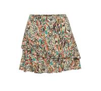 KOROSHI Jupe écru / vert clair / orange foncé / noir, Taille 38