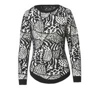 KOROSHI Pull-over noir / blanc, Taille S