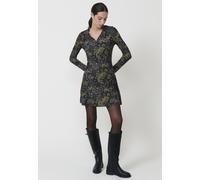 KOROSHI Robe bleu clair / rouille / jaune / noir, Taille 44