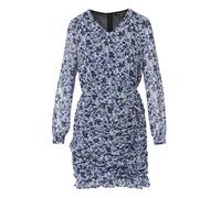 KOROSHI Robe bleu marine / bleu-gris, Taille 42