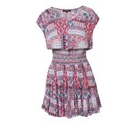 KOROSHI Robe d’été marine / bleu ciel / rouge sang / blanc, Taille 42