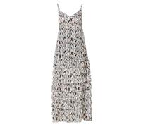 KOROSHI Robe marron / gris clair / noir / blanc, Taille 40