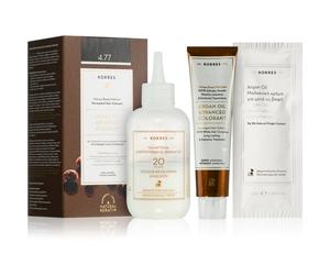 Korres Argan Oil coloration cheveux permanente à l'huile d'argan teinte 4.77 Dark Choco 50 ml