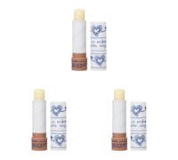 Korres Baume Soin Réparateur 97% d'Origine Naturelle au Beurre de Cacao pour Lèvres Desséchées (Lot de 3)