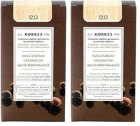 Korres Coloration Permanente, 12.0 Blond Special, 50 ml (Lot de 2)