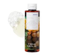 KORRES Gel Douche Naturel à l’Aloès, avec Ph Neutre, Nettoyant Doux Hydratant, Senteur Fruitée Raisin de Santorin, Translucide, 250 ml