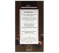 Korres huile d'argan coloration permanente 5.0 châtain clair