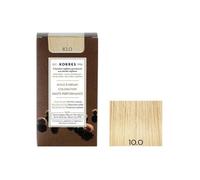 Korres Coloration permanente – Couvre 100% cheveux blancs, sans ammoniaque/PPD – Blond platine 10.0