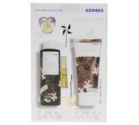 KORRES Jasmine Coffret de soins corporels avec gel douche 250 ml et lait corporel 200 ml, pour homme et femme, avec parfum floral de jasmin, végétalien