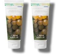 Korres Lait Corps Hydratant aux Extraits Naturels Vegan Senteur Fruitée Raisin de Santorin 200 ml (Lot de 2)