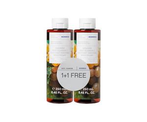 Korres Set Renewing Body Cleanser Santorini Grape 2X250 Ml (1+1 Free)
