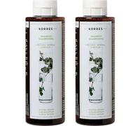Korres Shampooing pour cheveux normaux avec Aloe et Diktamo - 2x250ml