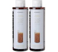 Korres Shampooing Volumateur, Proteines de Riz/Tilleul, 250 ml (Lot de 2)