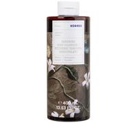 KORRES JASMINE Gel douche revitalisant testé dermatologiquement, avec aloe vera actif, parfum floral, sans silicone et sans parabène, en format XL 400 ml, végétalien