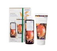 KORRES Vanilla Cinnamon Coffret cadeau de soins corporels pour homme et femme, parfum vanille crémeuse et cannelle chaude et épicée, gel douche 250 ml et lait corporel 200 ml, végétalien